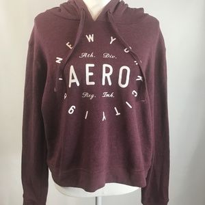 Aeropostale XL Maroon Hoodie Sweatshirt